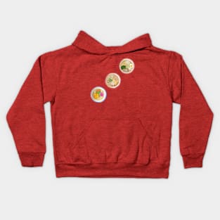 3 Ramens Diagonal Kids Hoodie